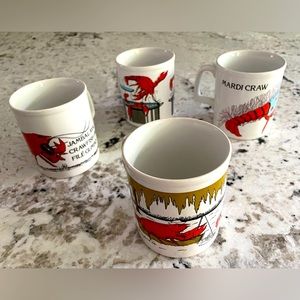 Staffordshire England Kiln Craft Crawfish Mugs 4